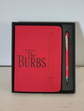 The Burbs Notebook and Pen Peacock Original